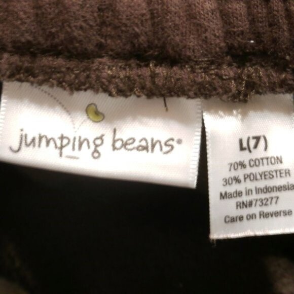 Jumping Beans Boys SIZE L(7) BROWN Cargo Pants, 20 Inch Inseam and 9 Inch Rise - Picture 5 of 5